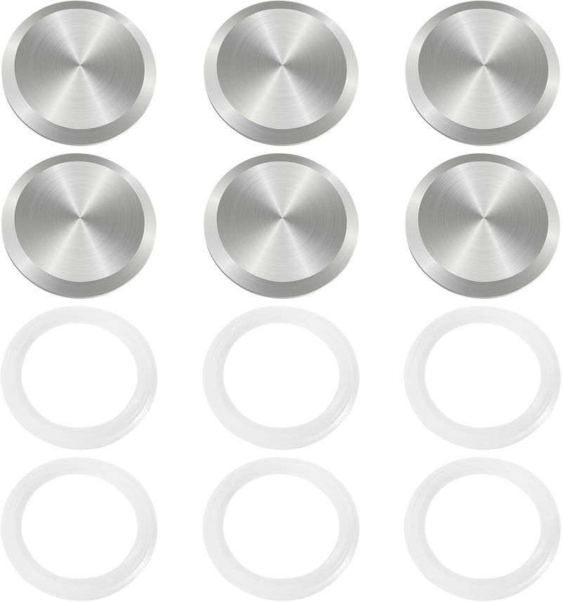 DLBEEM 6pcs Sanitary Tri Clamp End Cap, 2" Tri Clamp Clover Solid End Caps fits Tri-Clamp Ferrule Flange Stainless Steel 304 Fitting Clamp (2" (51mm) Tube OD) - Image 1